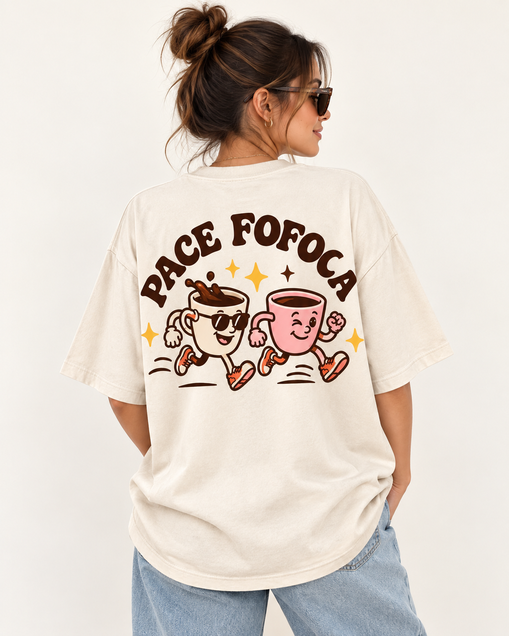 Camiseta Pace Fofoca - Creme