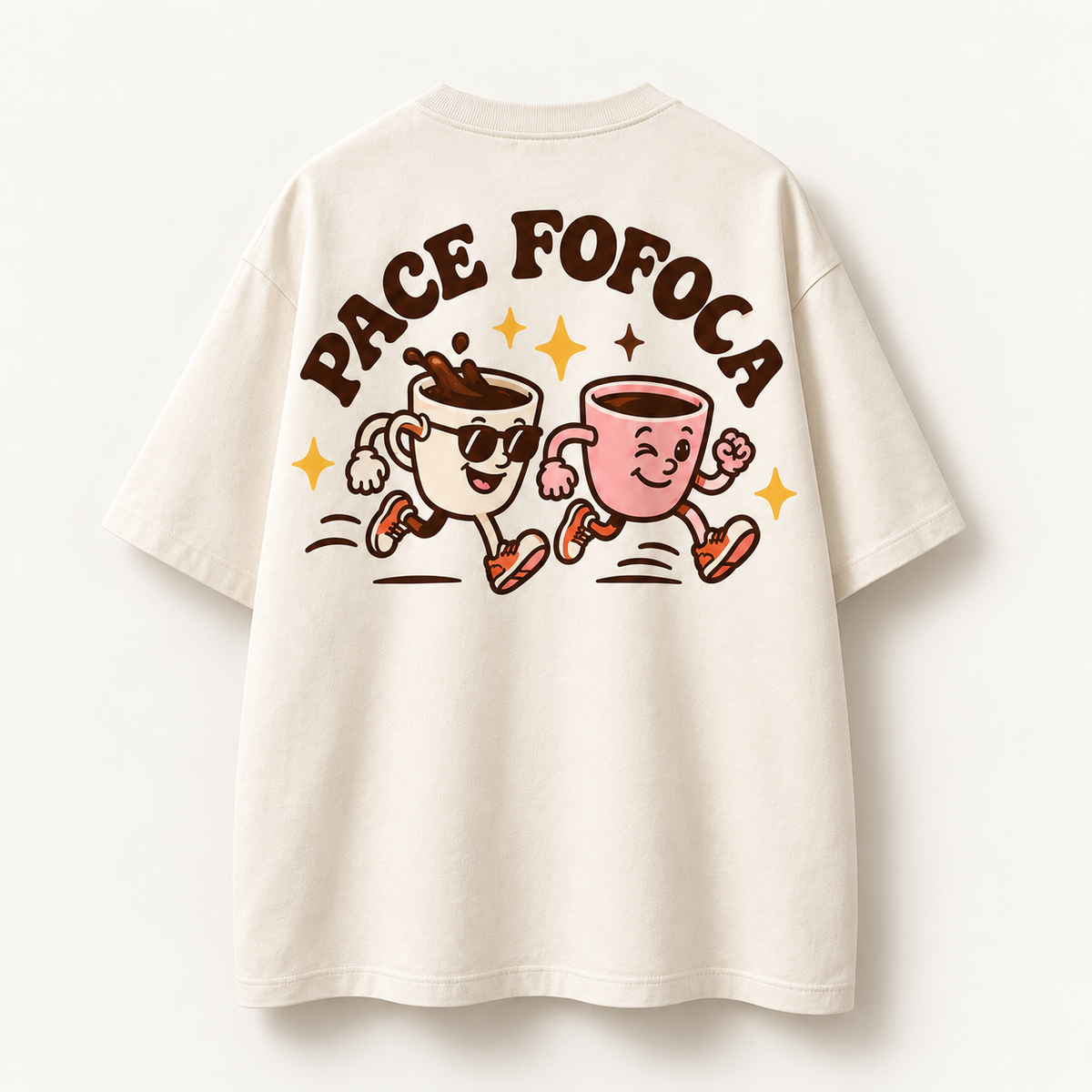 Camiseta Pace Fofoca - Creme