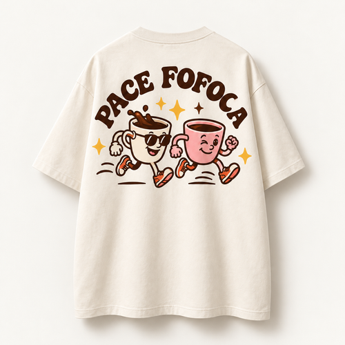 Camiseta Pace Fofoca - Creme