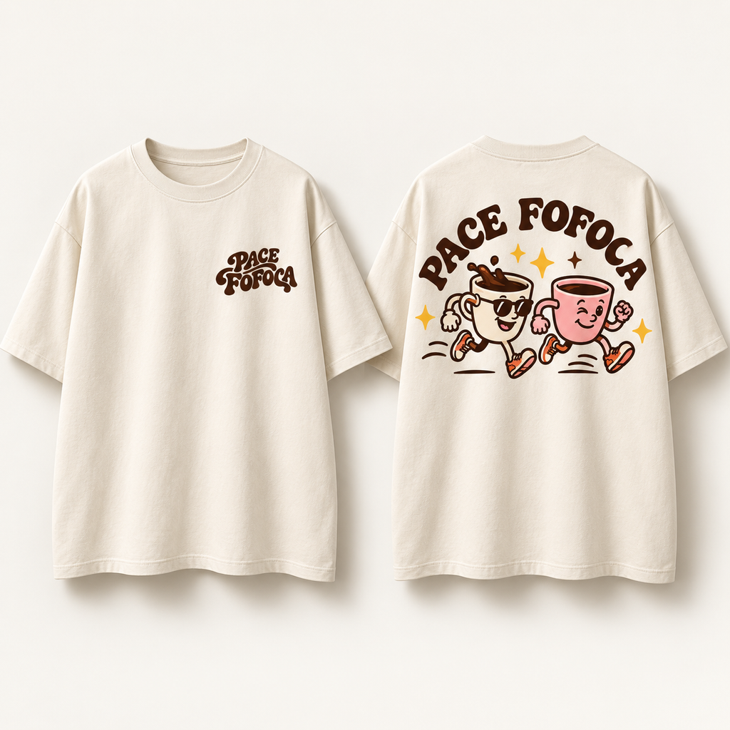Camiseta Pace Fofoca - Creme