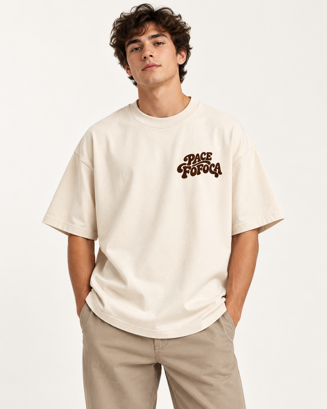 Camiseta Pace Fofoca - Creme