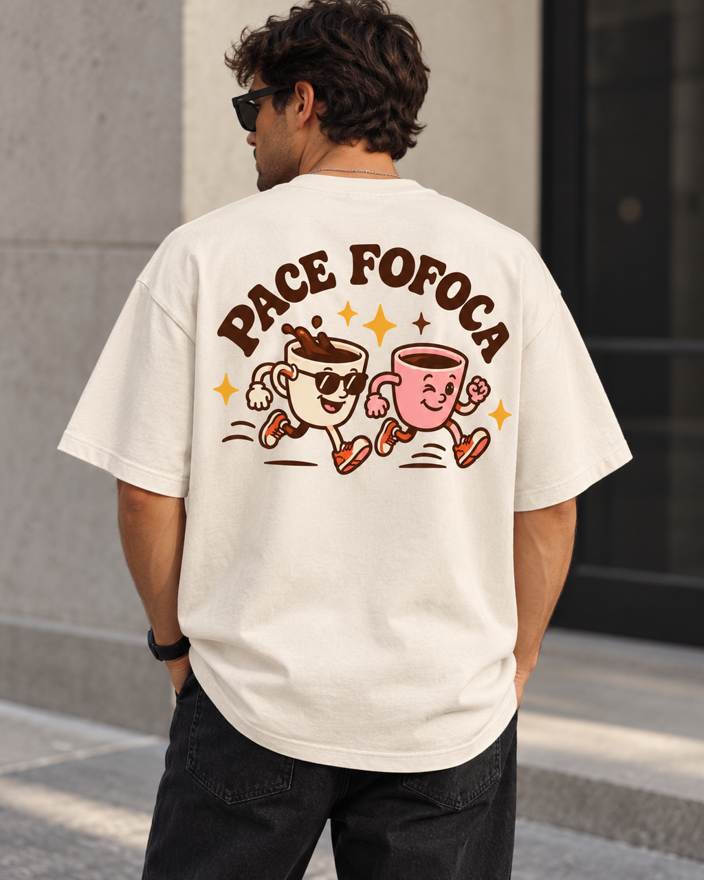 Camiseta Pace Fofoca - Creme